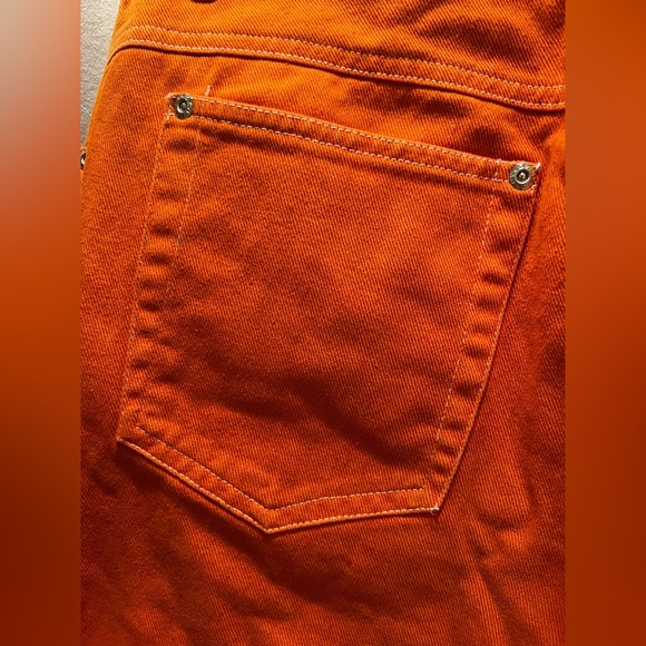 Vintage DKNY Orange Jeans Size 6 (equivalent size 0-2) - Picture 8 of 12